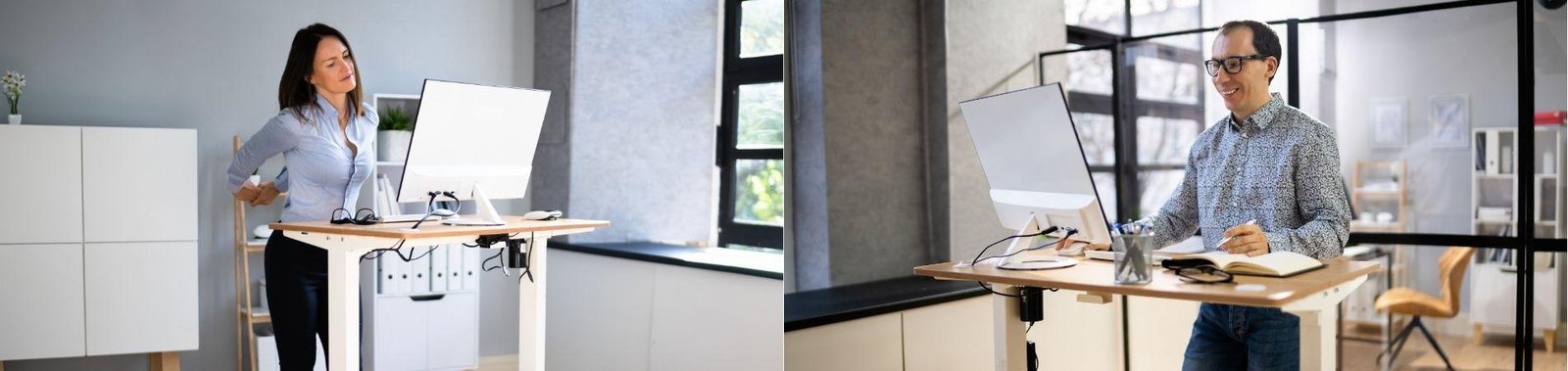 Rückenfreundliches Büro: Vorteile eines Stehtischs und die optimale Sitz-Steh-Balance
